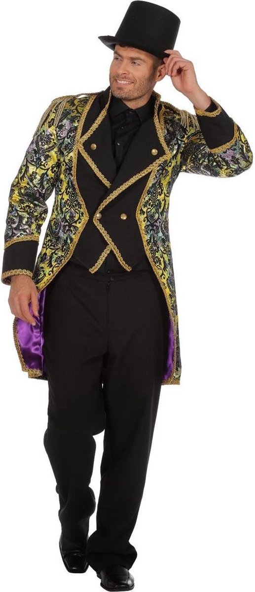 Koning Prins & Adel Kostuum | Koninklijke Jas Goud Man | Maat 60 | Carnaval kostuum | Verkleedkleding